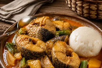 Fischscheiben mit Okra