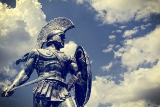 Archäologische Stätte aus dem antiken Griechenland