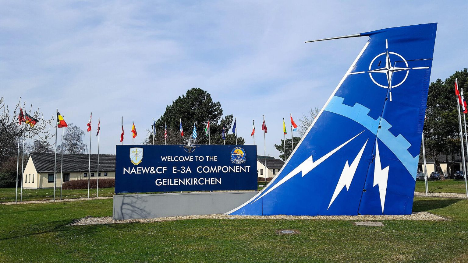 Luftaufnahme im Zusammenhang mit der NATO Air Base Geilenkirchen