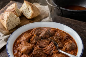 Cuenco de čobanac pastoril con ternera
