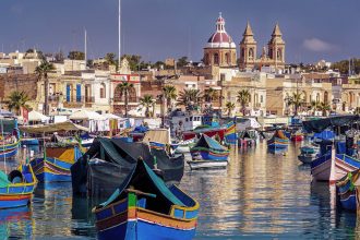 La Valeta fortificada y el Gran Puerto de Malta