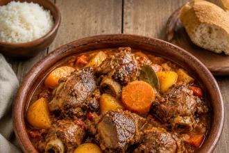 Morceaux de chevreau avec os
