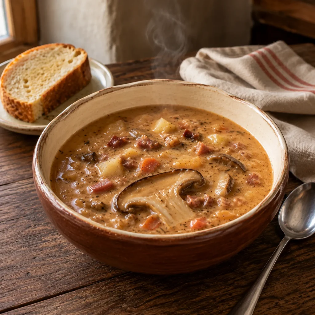 Soupe aux champignons du Zagorje