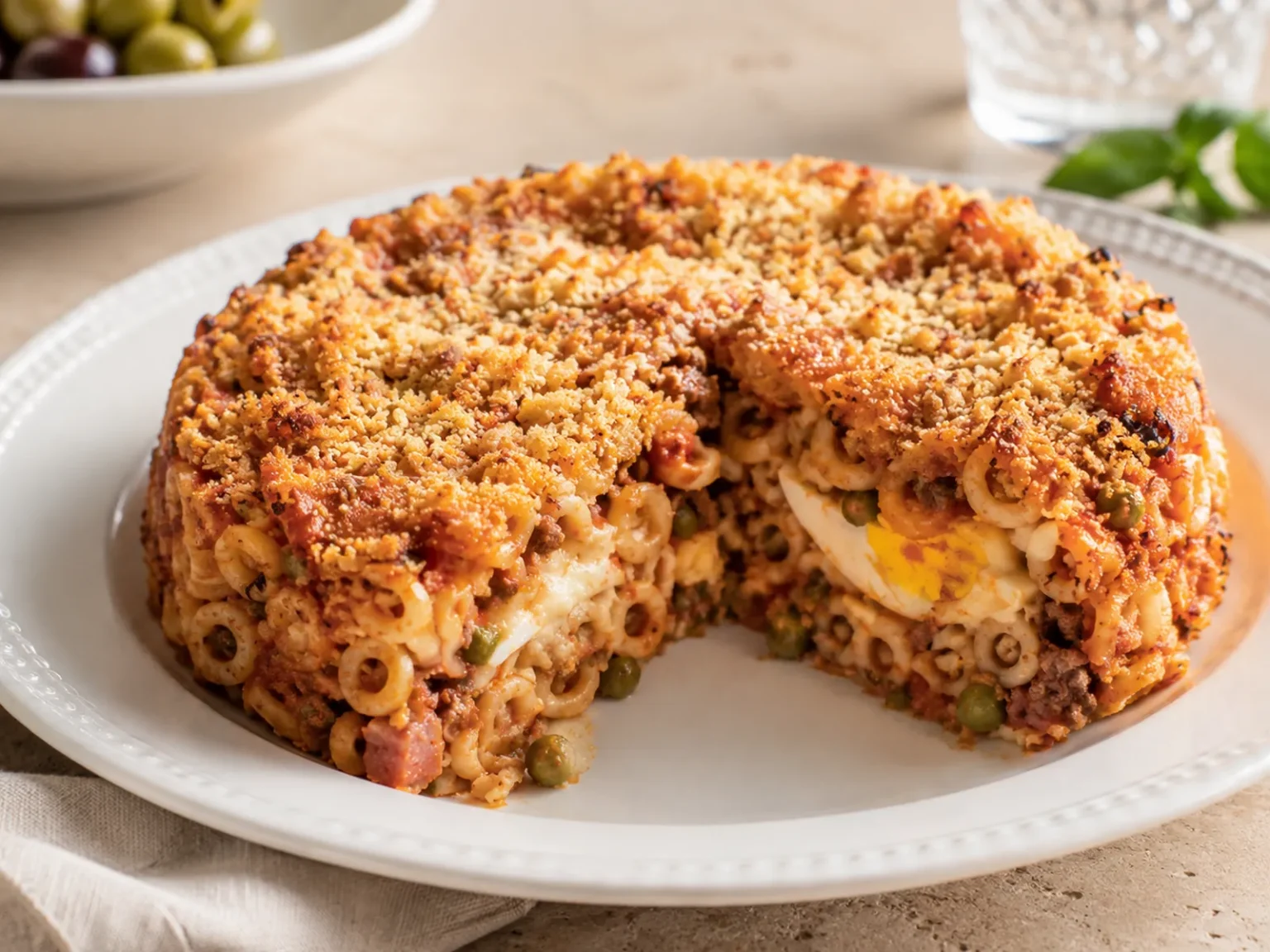 Anelletti al forno démoulés et dorés