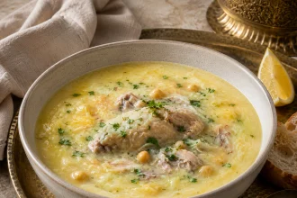Chorba beïda algerina con pollo
