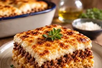 Grieks pastitsio ovenschotel met pasta