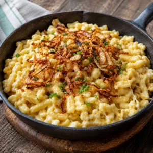 Käsespätzle met gesmolten kaas