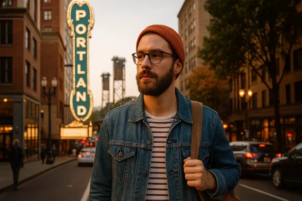 Straatbeeld in Portland