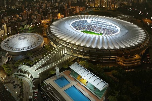 Maracanã Stadium in Rio de Janeiro van bovenaf