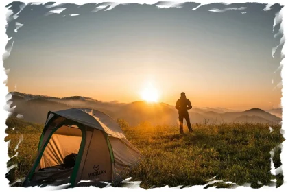 Путешественник с рюкзаком в Центральной Америке