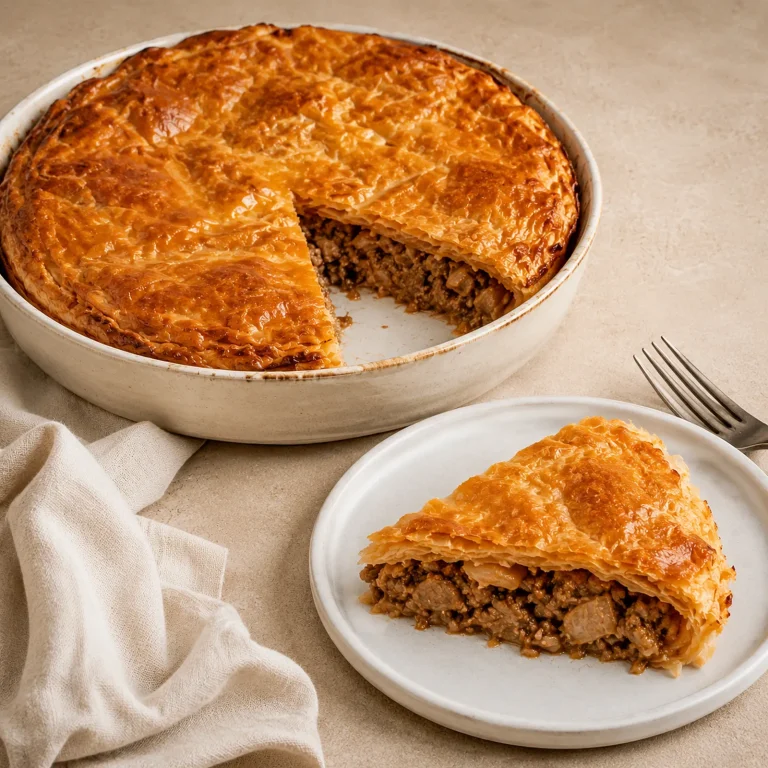 Kreatopita — grčka pita sa mesom i korama