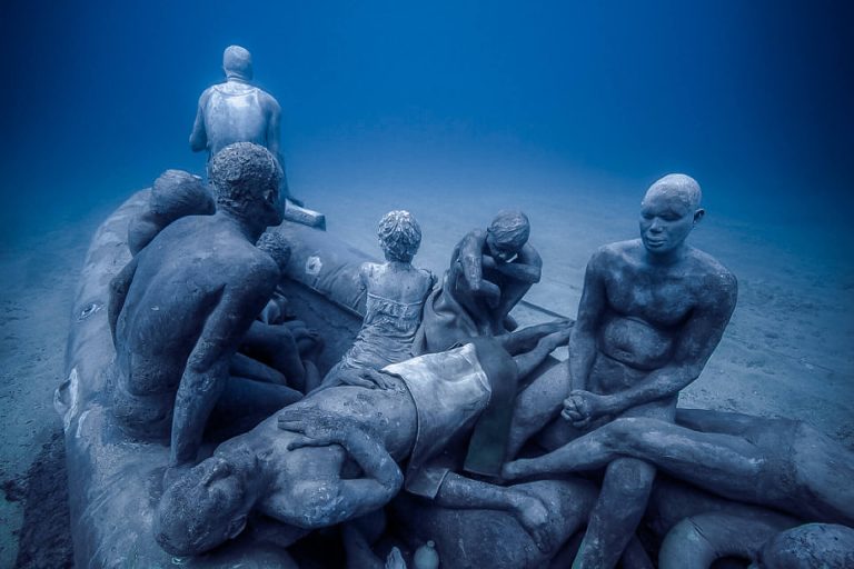 Skulpture Museo Atlántico pod morem kod Lanzarotea