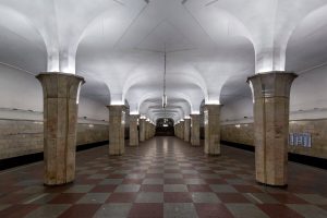 Kropotkinskaja metro station in Moscow