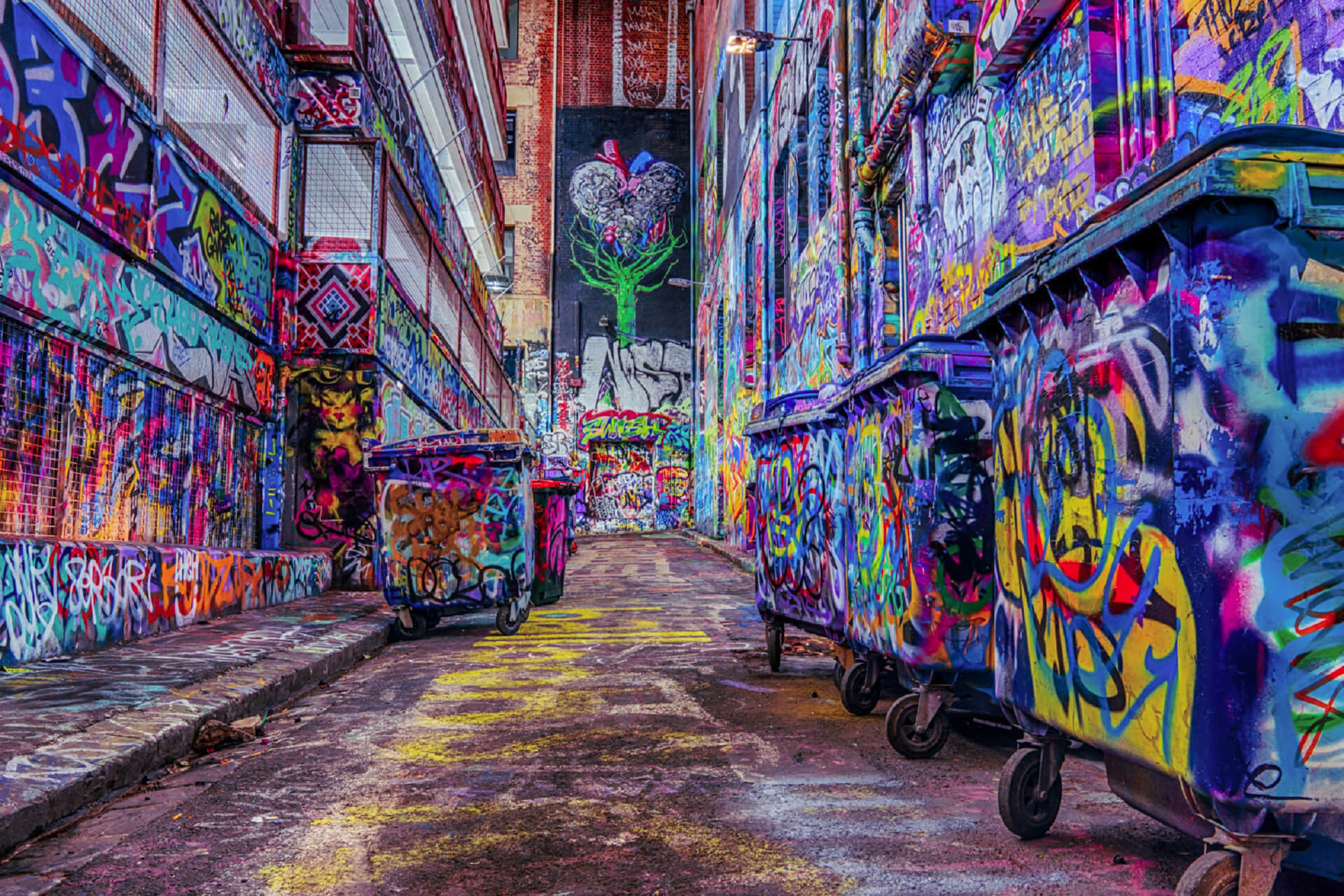 Melbourne- Cities in which you will be able to enjoy street art