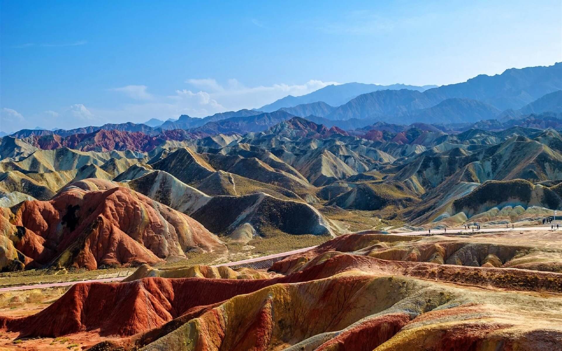 Rainbow Mountains in China