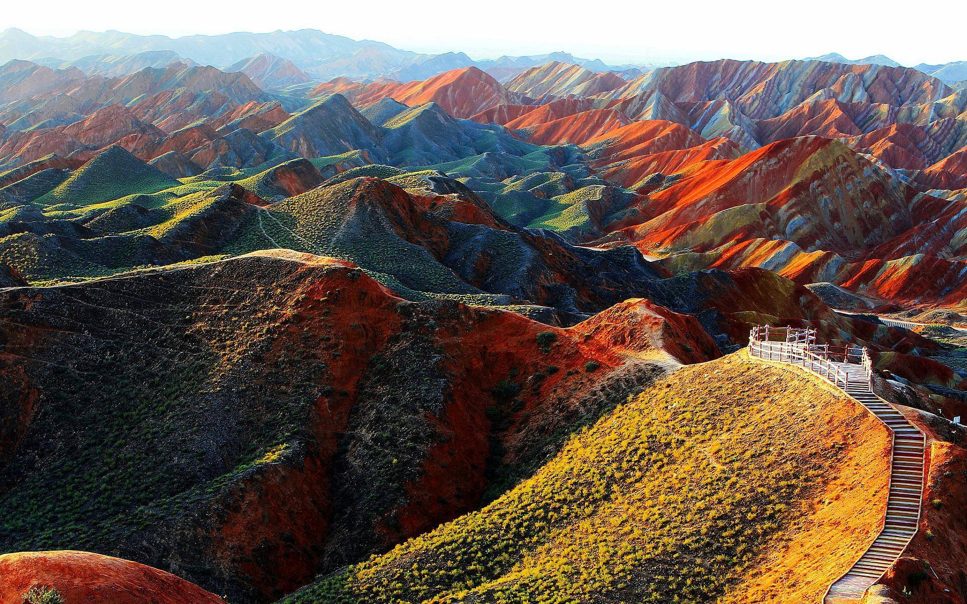 Rainbow Mountains in China