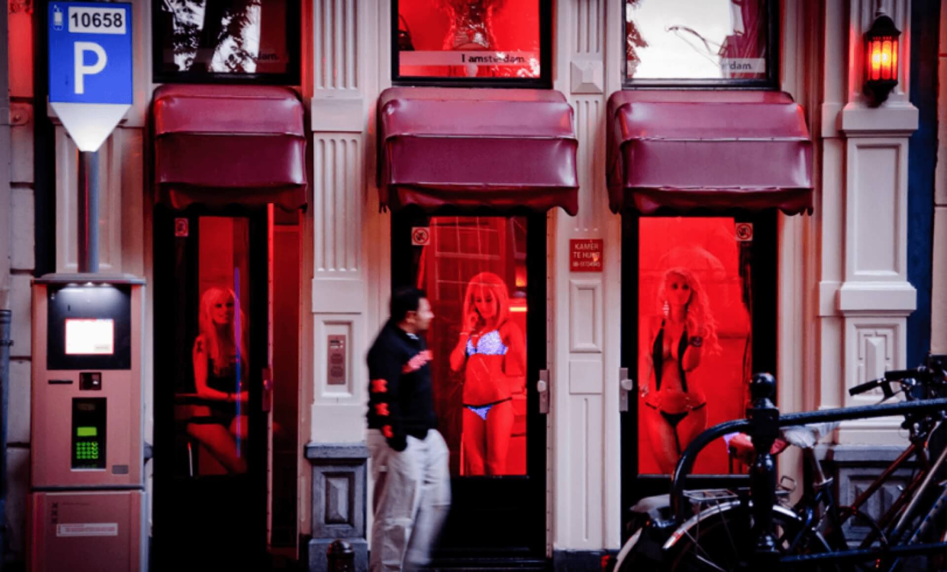 Red Light District i Amsterdam