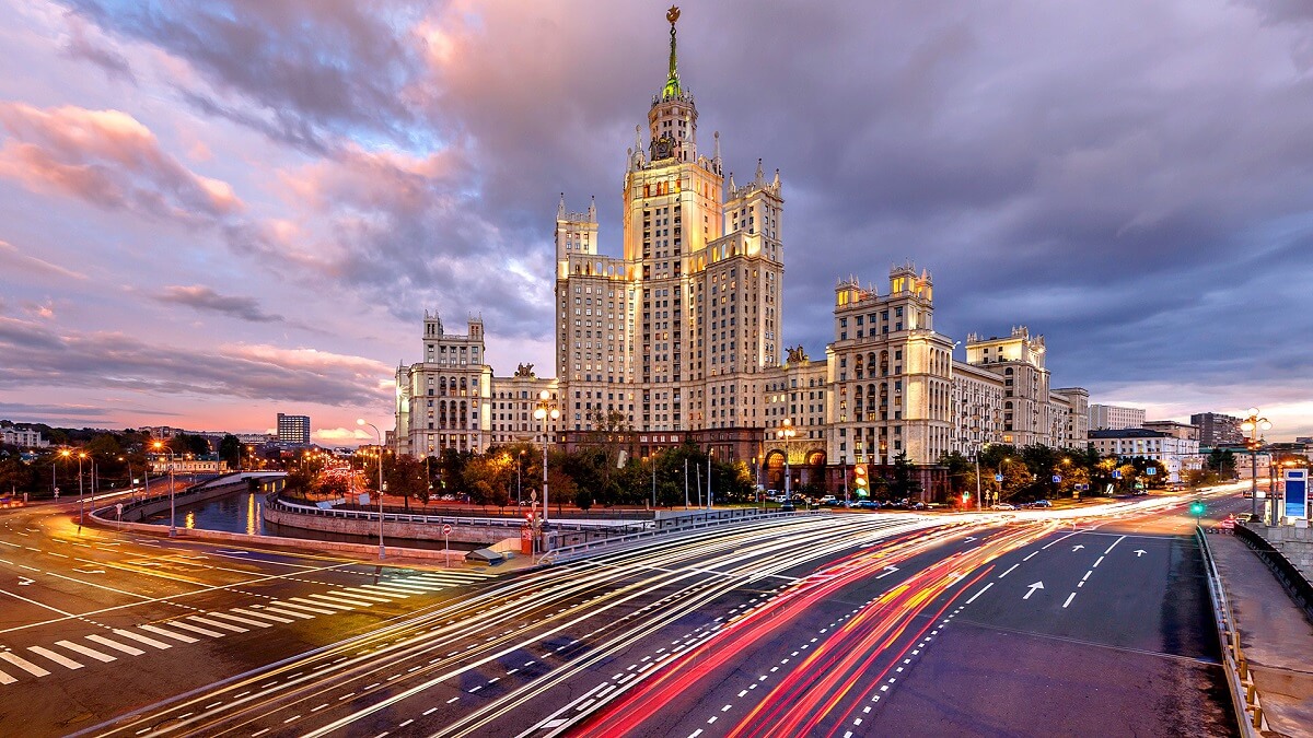 The Seven Sisters skyscraper - Moscow White Russian Fairy Tale