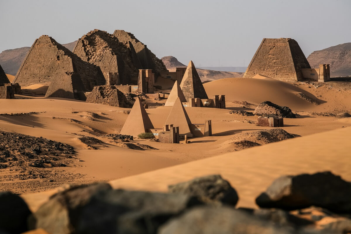 The ancient city of Meroe, which hardly anyone ever seen