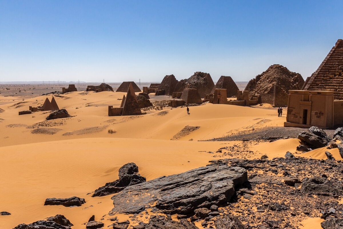 The ancient city of Meroe, which hardly anyone ever seen