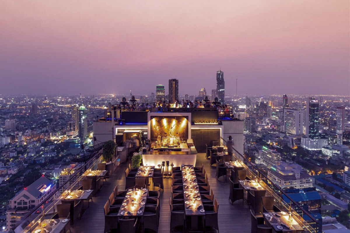 The restaurant Vertigo is located in Thailand