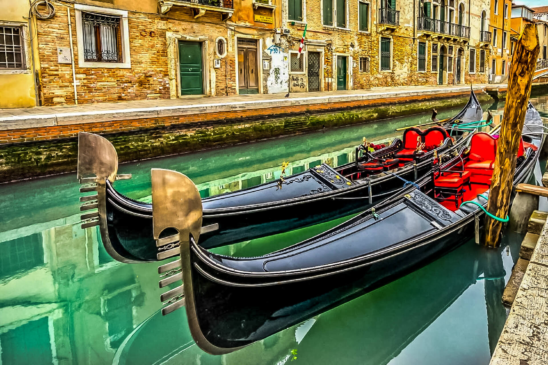 Gondola ride in Venice