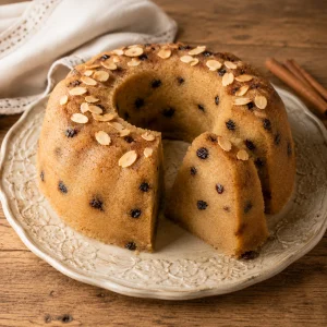 希腊粗面粉 Halva 环配葡萄干和杏仁