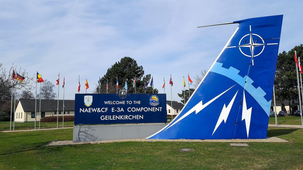 用于地图可见性案例的北约盖伦基兴空军基地相关航空影像