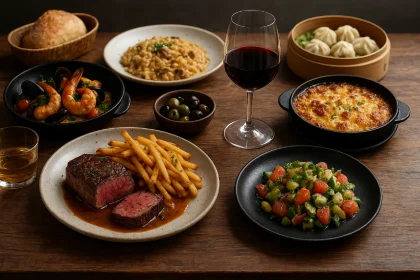 世界美食旅行中的市场、街头摊位与本地料理